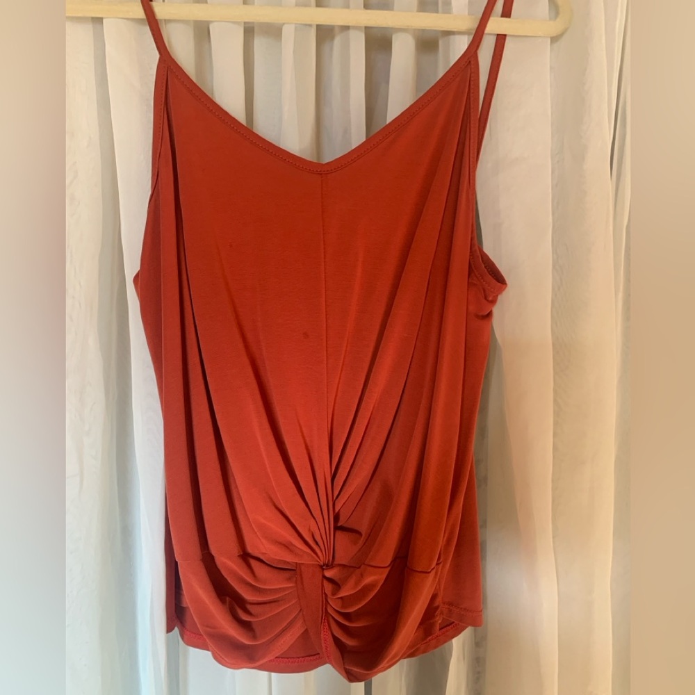 Hummingbird Dark orange tank top, Size Medium